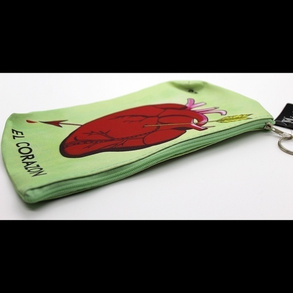 Mexican “El Corazón” Zippered Pouch, NWT - Picture 2 of 3